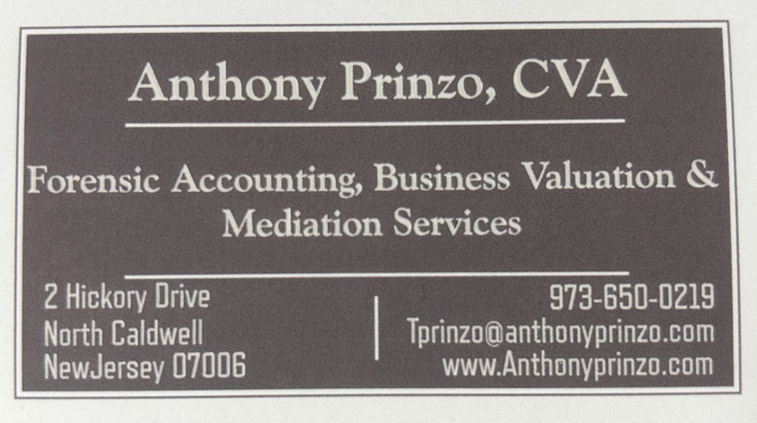 Anthony Prinzo, Accountant, CVA